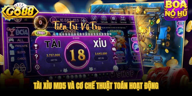 Tài xỉu MD5 và chuỗi băm 128 bit niêm phong kết quả trước ván